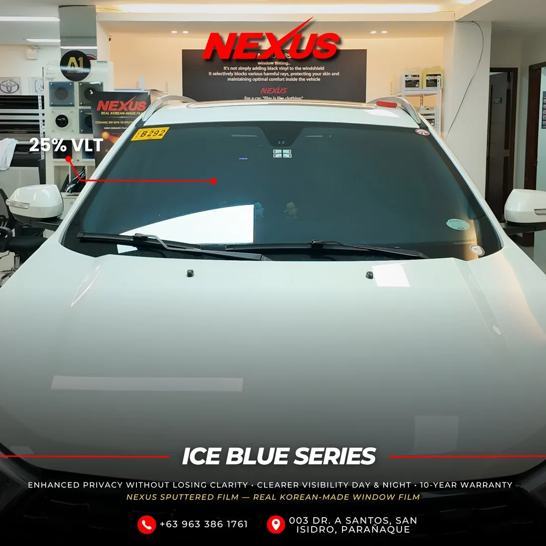 ICE BLUE — White SUV